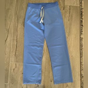 Figs Livingston Ceil Blue Basic Scrub Pants XS Petite